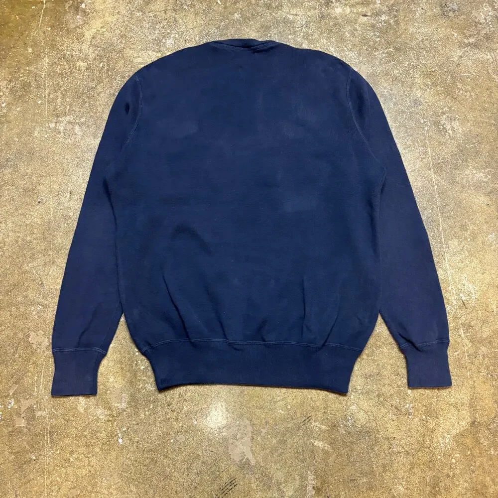 Polo Ralph Lauren Logo Spellout Cotton Crewneck Sweater Men's Small Preppy